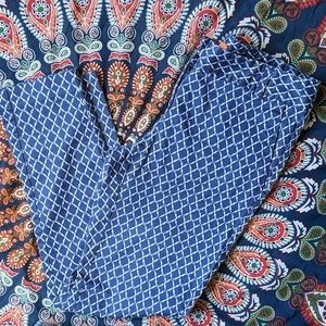 Joe Fresh blue white skinny pants, size 4